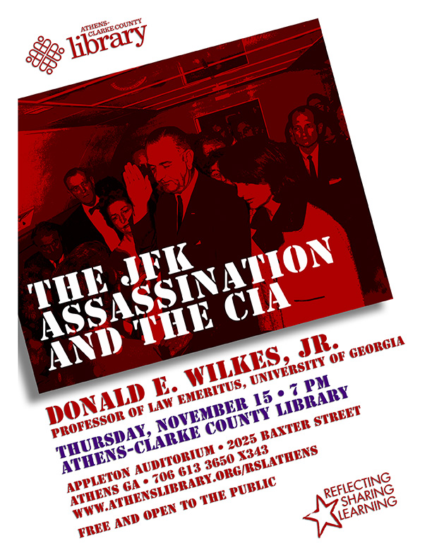 JFK/CIA event flyer
