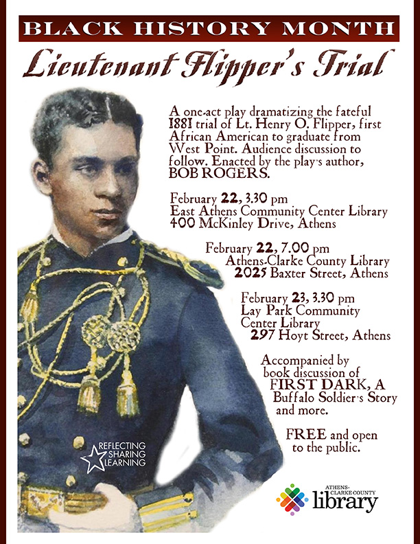 Lt. Flipper's Trial event flyer
